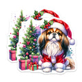 (2 Pack) Christmas Dog Magnets - Santa Cavalier King Charles Spaniel - Holiday Refrigerator Decor - 5 Inches On Longest Side - Thick Durable Magnet - Made in USA - MAG26287