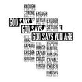 (3 Pack) Christian Decals - Bible Verse Decal - Inspirational Cross Decals - 3 Inches On Longest Side - Easy Peel & Apply - Made in USA - 3MCS4813
