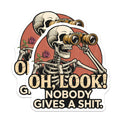 (2 Pack) Skeleton Quote Magnets - Funny Skeleton Decor - Sarcastic Humor Magnet Set - 5" On Longest Side - Premium Magnet - for Cars, Refrigerators, Toolboxes, Lockers - Made in USA - MAG15090
