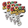 (3 Pack) Goat of Sarcasm Decals - Funny Animal Decal - Laptop Decal - 3 Inches On Longest Side - Easy Peel & Apply - Made in USA - 3MCS0898