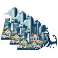 (3 Pack) Massachusetts Decals - Boston Skyline - Cape Cod Decor - 3 Inches On Longest Side - Easy Peel & Apply - Made in USA - 3MCS0143