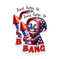 (2 Pack) Patriotic Skull Magnets - Funny Skeleton - Retro Rocket Decor - 5" On Longest Side - for Cars, Fridges, Toolboxes - Made in USA - MAG7924