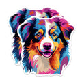 (2 Pack) Australian Shepherd Dog Breed Magnets - 5 Inches On Longest Side - Choose from Over 100 Dog Breeds - for Cars, Refrigerators, Toolboxes - Made in USA - MAG1761