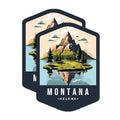 (2 Pack) Montana State and Capitol Magnets - MT State Magnet - Choose from 50 States - 5" On Longest Side - Premium Magnet - for Cars, Refrigerators, Toolboxes, Lockers - Made in USA - MAG1482