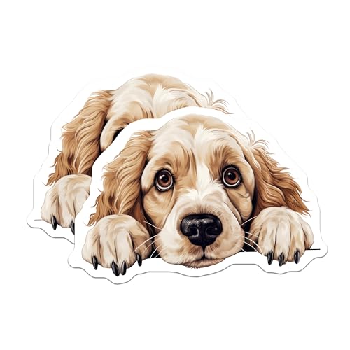 (2 Pack) Dog Lover Refrigerator Decor Magnet - 5" On Longest Side - Sticks to Smooth Flat Surfaces - Made in USA - MAG9937