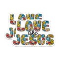 (2 Pack) Inspirational Love Like Jesus Magnets - Smiley Face Magnets - Christian Quotes Magnets for Home Decor - 5" On Longest Side - for Cars, Refrigerators, Toolboxes, Lockers - Made In USA BMCS3117