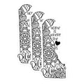(3 Pack) Delaware Decals - Home is Where The Heart is - Laptop Decals - 3 Inches On Longest Side - Easy Peel & Apply - Made in USA - 3MCS7869