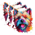 (3 Pack) Yorkshire Terrier Decals - Colorful Dog - Laptop Decal - 3 Inches On Longest Side - Easy Peel & Apply - Made in USA - 3MCS0681