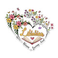 (2 Pack) Librarian Compasionate Magnets - Warm Loving Kind Magnets - Heart Shape Magnet Design with Flowers- 5" On Longest Side - for Fridges, Toolboxes, Cars - Made in USA - MAG2991