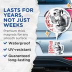(2 Pack) Funny Dog Humor Magnets - Business and Pleasure - Office or Home Fun Magnet - 5" On Longest Side - for Cars, Fridges, Toolboxes - Made in USA - MAG4572