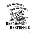 (2 Pack) Off to Cause a Kerfuffle Stickers - Mischievous Wizard Animal Decal - Funny Rodent Scooter Art - 5" On Longest Side - Sticks to Smooth Flat Surfaces - Made in USA - BMCS20346