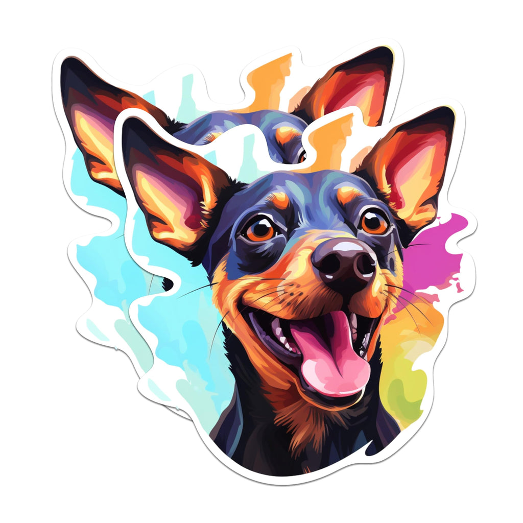 (2 Pack) Miniature Pinscher Dog Breed Magnets - 5 Inches On Longest Side - Choose from Over 100 Dog Breeds - for Cars, Refrigerators, Toolboxes - Made in USA - MAG1901