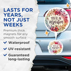 (2 Pack) Inspirational Magnets - You're an Inspiration - Motivational Home Magnets - 5" On Longest Side - for Cars, Fridges, Toolboxes - Made in USA - MAG4429