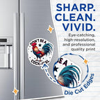 (2 Pack) Don't Be a Cock-Arel Magnets - Funny Rooster Magnets - Humorous Animal Magnets - Novelty Fridge Magnets - 5" On Longest Side - for Cars, Fridges, Toolboxes - Made in USA - MAG4516