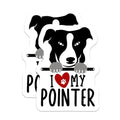 (2 Pack) Dog Lover Magnets - I Love My Pointer - Dog Breed Magnets - Pet Owner - Cute Dog Magnets - 5" On Longest Side - for Cars, Fridges, Toolboxes - Made in USA - MAG4307