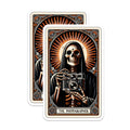 (2 Pack) Grim Reaper Photographer Magnets - Skeleton Camera Art - Gothic Photography Decor - 5 Inches On Longest Side - Thick Durable Magnet - Made in USA - MAG22364