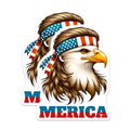 (2 Pack) Bald Eagle Stickers - Patriotic - American Eagle Design - 5" On Longest Side - Sticks to Smooth Flat Surfaces - Made in USA - BMCS7400