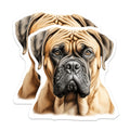 (2 Pack) Bullmastiff Magnets - Dog Breed Lover Decor - Pet Owner Kennel Accessories - Fridge Office Locker Display - 5 Inches On Longest Side - Thick Durable Magnet - Made in USA - MAG25029