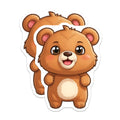 (2 Pack) Cute Bear Magnets - Adorable Kawaii Animal Decor - Nursery Refrigerator Accent - Child Room Display - 5 Inches On Longest Side - Thick Durable Magnet - Made in USA - MAG36539