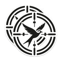 (2 Pack) Swallow Target Magnets - Hunter Bird Art - Fridge Locker Decor - 5 Inches On Longest Side - Thick Durable Magnet - Made in USA - MAG21963