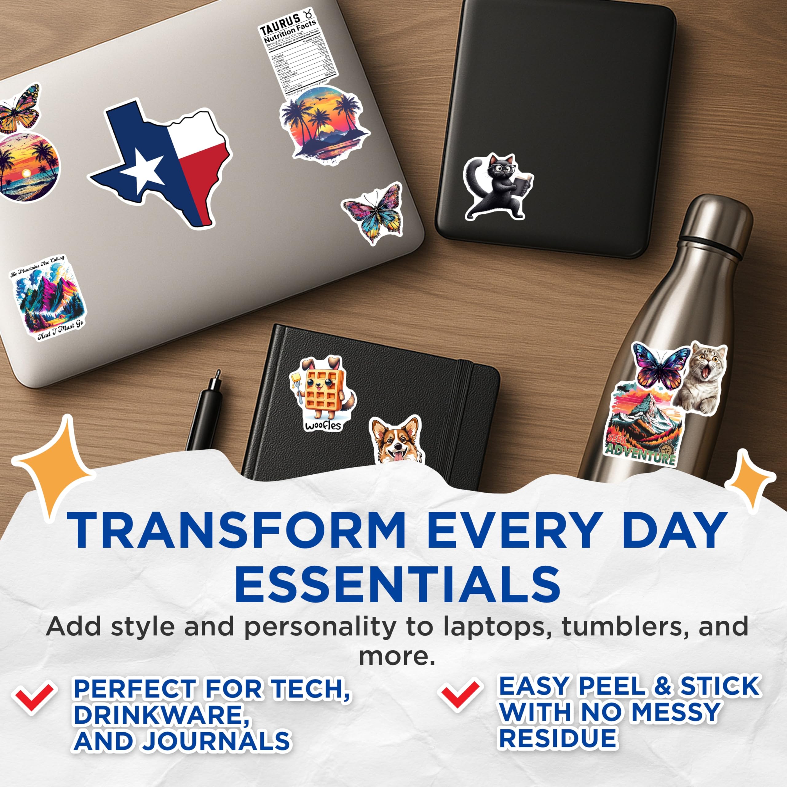 (3 Pack) Woofles Dog Waffle Decals - Cute Foodie Stickers - Funny Puppy Laptop Decal - 3 Inches On Longest Side - Easy Peel & Apply - Made in USA - 3MCS6358