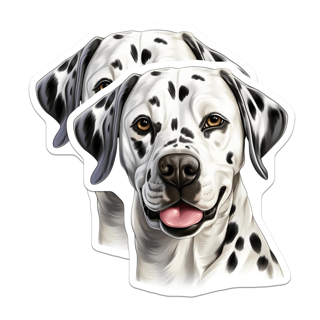 (2 Pack) Dalmatian Dog Magnets - Pet Lover Decor - Dog Mom Dad Appreciation - 5 Inches On Longest Side - Thick Durable Magnet - Made in USA - MAG27687