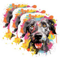 (3 Pack) Irish Wolfhound Decals - Colorful Dog Decal - Laptop Decal - 3 Inches On Longest Side - Easy Peel & Apply - Made in USA - 3MCS0816
