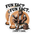 (2 Pack) Bigfoot Camping Magnets - Funny Sasquatch Art - I Dont Care Fridge Magnets - 5" On Longest Side - Premium Magnet - for Cars, Refrigerators, Toolboxes, Lockers - Made in USA - MAG14307
