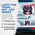 (2 Pack) Cute Cat Quote Magnets - Adorable Cat Magnets - Kitchen Magnets - 5" On Longest Side - for Cars, Fridges, Toolboxes - Made in USA - MAG4598