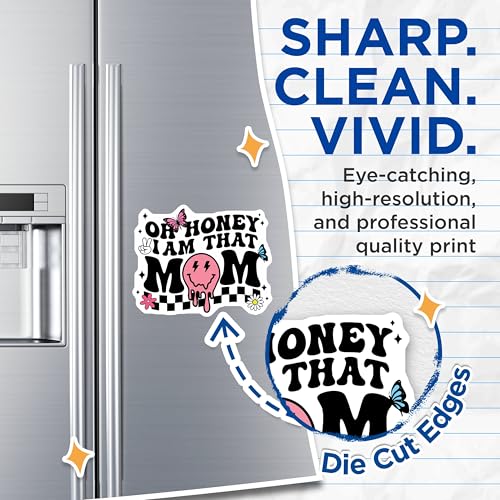 (2 Pack) Funny Mom Magnets Magnets - 5" On Longest Side - Made in USA - Sticks to Refrigerators & Metal Surfaces - MAG9005