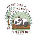 (2 Pack) Sleeping Panda Magnets - Funny Nap Quote Decor - Cute Animal Lover Refrigerator Art - 5 Inches On Longest Side - Thick Durable Magnet - Made in USA - MAG36324