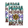 (2 Pack) Mama Mommy Mom Bruh Magnets - Boho Western Decor - Funny Mom Life Accessory - 5 Inches On Longest Side - Thick Durable Magnet - Made in USA - MAG25210