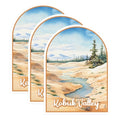 (3 Pack) Kobuk Valley Decals - Alaska National Park - Nature Scenery Stickers - 3 Inches On Longest Side - Easy Peel & Apply - Made in USA - 3MCS0415