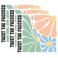 (3 Pack) Trust The Process Decals - Floral Laptop Decals - Inspirational Decal Stickers - 3 Inches On Longest Side - Easy Peel & Apply - Made in USA - 3MCS2605