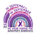 (2 Pack) Alzheimer's Awareness Stickers - Breast Cancer Awareness - Purple Ribbon Stickers - 5" On Longest Side - Sticks to Smooth Flat Surfaces - Made in USA - BMCS9792