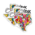 (2 Pack) Bold Floral Decor Magnet - 5" On Longest Side - Sticks to Smooth Flat Surfaces - Made in USA - MAG9579