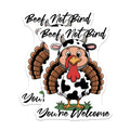 (2 Pack) Turkey in Cow Costume Magnets - Funny Turkey - Thanksgiving Decoration - 5" On Longest Side - Premium Magnet - for Cars, Refrigerators, Toolboxes, Lockers - Made in USA - MAG14328