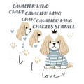 (3 Pack) Cavalier King Charles Spaniel Decals - Cute Dog Stickers - Laptop Decal - 3 Inches On Longest Side - Easy Peel & Apply - Made in USA - 3MCS6059
