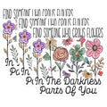 (3 Pack) Floral Quote Decals - Flower Lover Sayings - Motivational Laptop Decals - 3 Inches On Longest Side - Easy Peel & Apply - Made in USA - 3MCS4864