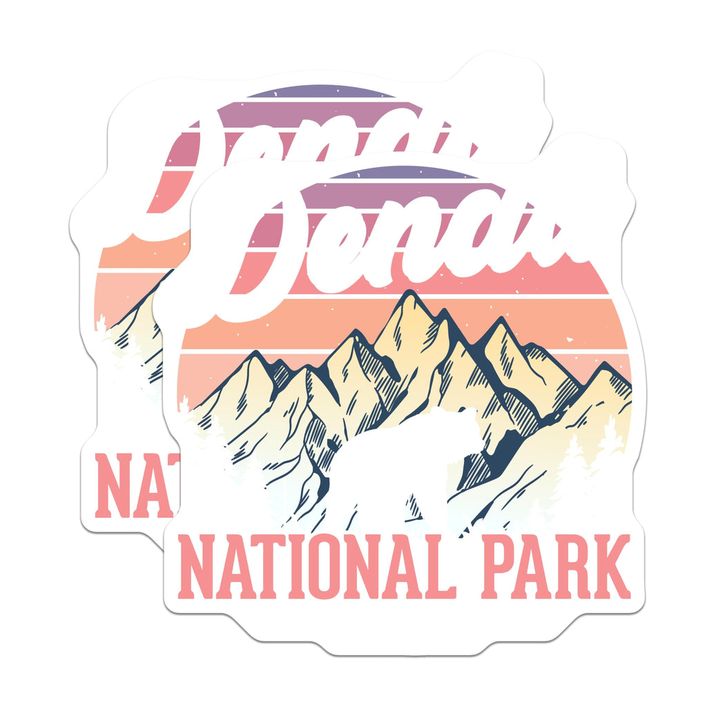 (2 Pack) Denali National Park Magnets - Alaska Vacation Souvenir - Travel Fridge Magnets - 5" On Longest Side - Premium Magnet - for Cars, Refrigerators, Toolboxes, Lockers - Made in USA - MAG18626