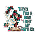 (2 Pack) Christian Magnets - Cross Dove Roses - Religious Fridge Magnets Home Decor - 5" On Longest Side - Premium Magnet - for Cars, Refrigerators, Toolboxes, Lockers - Made in USA - MAG15188