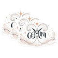 (3 Pack) Gemini Zodiac Decals - Horoscope Stickers - Astrology Signs- 3 Inches On Longest Side - Easy Peel & Apply - Made in USA - 3MCS5368