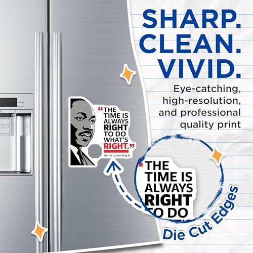 (2 Pack) Inspirational Quotes Magnets - Motivational - Office - Martin Luther King Jr. Quote - 5" On Longest Side - for Cars, Fridges, Toolboxes - Made in USA - MAG3755