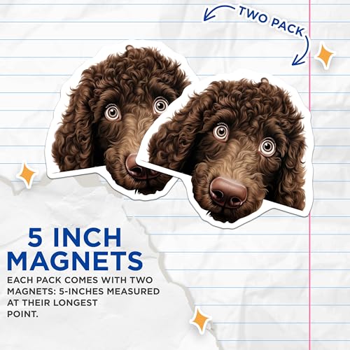 (2 Pack) 5" On Longest Side Magnet - Sticks to Smooth Flat Surfaces - Made in USA - MAG10202