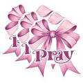 (3 Pack) Pray Ribbon Decals - Faith Inspiration - Laptop Decals - 3 Inches On Longest Side - Easy Peel & Apply - Made in USA - 3MCS7915