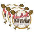 (3 Pack) Baseball Mom Decals - Sports Fan - Laptop Decal - 3 Inches On Longest Side - Easy Peel & Apply - Made in USA - 3MCS7350
