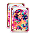 (2 Pack) Martini Maven Magnets - Vibrant Cocktail Art Decor - Retro Pinup Kitchen Accents - Bar Area Fun - 5 Inches On Longest Side - Thick Durable Magnet - Made in USA - MAG22782