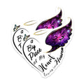 (2 Pack) Loved One Heaven Magnets - Angel Wing Memorial - Grief Support Keepsake - 5 Inches On Longest Side - Thick Durable Magnet - Made in USA - MAG37816