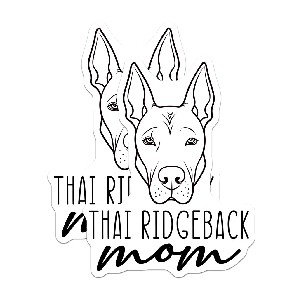 (2 Pack) Thai Ridgeback Mom Magnets - Dog Breed Lover Pet Owner Accent - Canine Enthusiast Mother's Day Decor - 5 Inches On Longest Side - Thick Durable Magnet - Made in USA - MAG27061