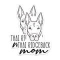 (2 Pack) Thai Ridgeback Mom Magnets - Dog Breed Lover Pet Owner Accent - Canine Enthusiast Mother's Day Decor - 5 Inches On Longest Side - Thick Durable Magnet - Made in USA - MAG27061